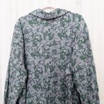 Just My Size JMS Womens Blouse Size 4X Green Floral Button Front Long Sleeve Boho Cottage Photo 5