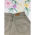 L.L.Bean Vintage Womens Size 14 High Waist Pleated Tapered Leg Jeans Khaki Photo 9