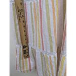 Aerie Striped Halter Maxi Dress Cutout Sides Smocked Back Tiered Summer Boho M Photo 13