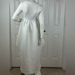 Eien U.S.A Elegant White and Gold High Low Dress Size Small Photo 6
