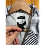 J.Crew Women’s  Navy/White Academia Workwear Pinstripe School Boy Blazer Size 4 Photo 1