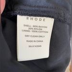 Rhode Leanna Twist Front Velvet Dress Size Large Black New Black Photo 6