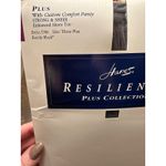Hanes  Resilience‎ Plus size 3x Barely Black Pantyhose, Control Top, Sheer Toe Photo 3