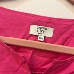 Crown & Ivy Women Pink Casual eyelet Dress size 4P. Photo 7