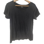 Quince T-shirt Tee Womens Large Black Short Sleeve Crew Neck Casual Outdoor Logo Photo 0