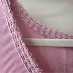 POL  Light Pink Sleeveless Textured Ruffle Hem Babydoll Dress, Size Medium Photo 8