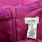 Cache Evening Gown Chiffon Strapless Maxi Sweetheart Empire Waist Magenta 4 Photo 1