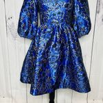 Lilly Pulitzer NWOT Calyssa Dress Blue Grotto Twilight Floral Brocade Sz 2 NEW Photo 2