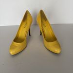 Ralph Lauren Lauren Heels Womens Kailee Platform Pumps Yellow Snake Print 8.5 B Photo 3