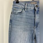 DL1961 Newcastle Blue Wash Mara High Rise Straight Leg Raw Hem Ankle Jeans Photo 1