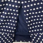 Coldwater Creek Navy Blue White Polka Dot Knee Length Skirt Size 8 Photo 5