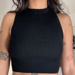 Wilfred Black ribbed high neck crop top from aritzia.  size 2xs Photo 0