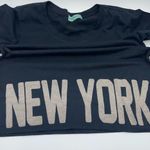 Workshop Republic Clothing WORKSHOP New York Black Women’s Crop Top Tee Photo 5