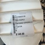 Free People  Santorini Espadrille Beige Plaster Lace Platform Wedge Photo 7