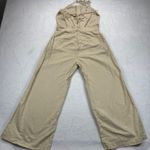 Etophe studios Halter Jumpsuit Wide Leg Button Front Linen blend Casual Beige M Photo 9