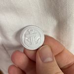 L'Agence L’Agence Dolly Cropped shoulder pad double breasted blazer in white size S Photo 13