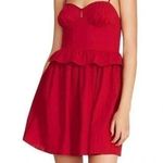 Betsey Johnson | Red Ruffle Fit & Flare Pinup Rockabilly Dress Size L Large Photo 0
