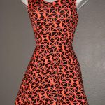 Boutique Spring Orange Print Mini Sundress Dress size Small Photo 2