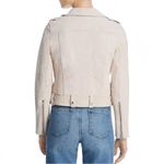 BLANK NYC White Sand Suede Moto Jacket Size M - Cream Neutral Moto Photo 1