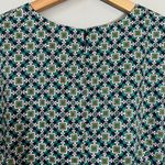 Boden Geometric Pattern Shift Mini Dress Womens 16/18R Green Short Sleeve Preppy Size undefined Photo 12