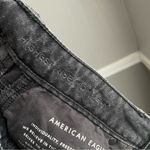 American Eagle Highest Rise Mom Jean Size 4 Black Distressed Photo 5