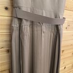 Laura Ashley Vintage Medium Wool Blend V Neck Pleated Button Front Midi Dress Photo 10