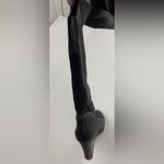 UGG Australia Ravenna Sheepskin Leather Knee High Wedge Boots in Black - Size 9 Photo 4