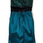Ruby Rox 3/$30  | Teal Sequin Strapless Homecoming Dress 9 Photo 0