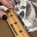 Ces Femme size large linen blend shorts romper tan floral print with pockets NWT Purple Photo 3