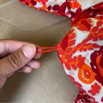 Trina Turk Orange Paisley Silk Shift Dress Photo 4