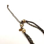 Chico's Chico’s multi-strand‎ gold & black marbled pendant statement necklace layered Photo 3