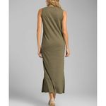 prAna New Womens NWT  XS Cozy Up Maxi Dress Cargo Green Pockets Hemp UPF Antiodor Photo 1