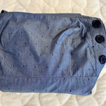 Teeze Me Eeze Me Jumper Dress Blue Polka Dot Button Accent Career Casual Size 11 Photo 0