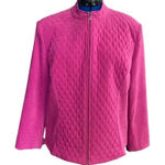 JM Collection  by Jeniffer Moore Women’s Quilted Suede like Jacket‎ Pink S… Photo 0