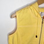 Christopher & Banks yellow pocketed drawstring hooded vest Y2K style size S Photo 69