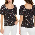 Madewell  Navy Floral Blouse Photo 4
