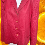 Pendleton  Red Virgin Wool Blazer Professional Office Career Jacket Size‎ 14 Photo 0