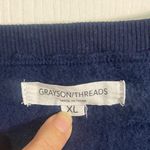 Grayson Threads  Navy Blue Crew Neck Sweater Photo 1