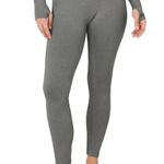 Kindly Yours Sustainable Seamless Ribbed Crossover Waist Thermal Legging XL Gray Photo 0