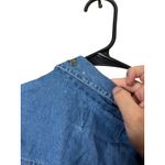 Vintage 90s BSA Embroidered Denim Shirt Noah's Ark Animal Print Medium Blue Photo 9