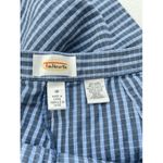 Talbots Linen Blend Striped Cargo Shorts Blue Casual Summer Size 18 Photo 1