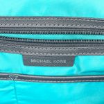 Michael Kors Kelsey Tote Turquoise Blue Nylon Travel Large Shoulder Bag Purse Photo 9