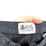 Dolce & Gabbana  Vintage Jeans Black Denim Straight Leg Baggy Size 27‎ Photo 9