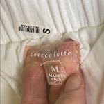 White Tiered Eyelet Dress with Tie Closures Size Medium Photo 5