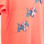 Hanes VTG 80s Women T-Shirt Size XL Red Dog Print Scottish Terrier Holiday Retro Photo 3