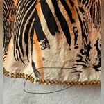 Vintage Silk Club size 10 coral jungle skirt Orange Photo 3