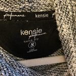 Kenzie Performance Black/White Pullover Long Sleeve Cowl Neck Knit Top Size S m Black Photo 6