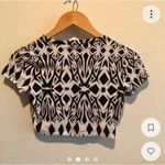 Kirra  Black And White Crop Top Photo 1