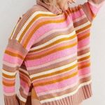 Aerie  Striped Turtleneck Chenille Sweater Photo 0