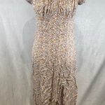 H&M ditsy floral milkmaid empire waist midid dress size medium Photo 1